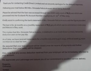 Credit Direct loan Deduction causes uproar.